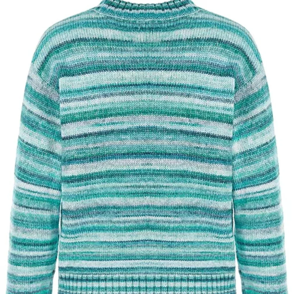 Little Girls Ocean Pine Space-Dyed Mock-Neck Sweater/NWT/6